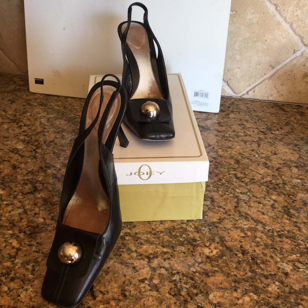 Nice black leather shoes